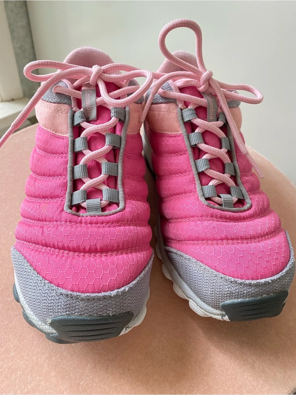 COLUMBIA‎ Girls Techlite Waterproof Trail Sneakers Pink 3